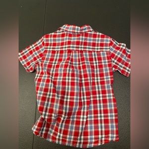 short sleeve plaid t-shirt for toddlers